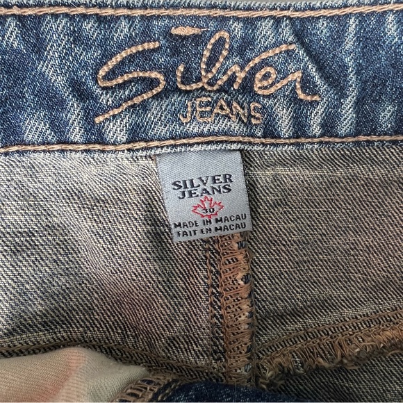 Distressed Silver Jeans Skirt - Picture 3 of 5